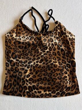 Vintage Gantos Women’s Leopard Print Camisole Top